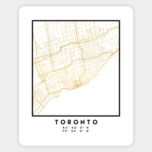 TORONTO CANADA CITY STREET MAP ART Sticker